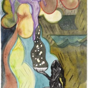 "Give or Take" festival art limited edition print, signed by Chris Ofili